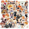 10 30 50Pcs Japanese Haikyuu Anime Stickers Sticker Volleyball Decal Laptop Luggage Guitar Suitcase Phone Stickers 5 - Haikyuu Store