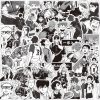 10 68Pcs Black and White Japan Anime Cartoon TV Haikyuu Stickers for Laptop Bicycle Guitar Skateboard 1 - Haikyuu Store