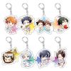 100 Styles Anime Volleyball Boy Keychain Cartoon Haikyuu Kageyama Hinata Kenma Kozume Acrylic Figure Keyring Bag 1 - Haikyuu Store