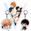 100 Styles Anime Volleyball Boy Keychain Cartoon Haikyuu Kageyama Hinata Kenma Kozume Acrylic Figure Keyring Bag 2 - Haikyuu Store