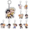 100 Styles Anime Volleyball Boy Keychain Cartoon Haikyuu Kageyama Hinata Kenma Kozume Acrylic Figure Keyring Bag 5 - Haikyuu Store