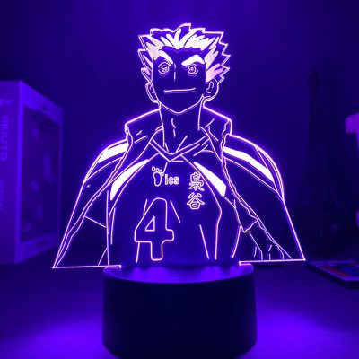 16 Colors Night light Anime Kozume Kenma Lamp Haikyuu Led Night Light 3D remote control desk 1 - Haikyuu Store