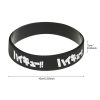 2 Pcs set Cartoon Anime Haikyuu Silicone Rubber Wristbands Fashion Hand Bangle For Men Women Bracelets 5 - Haikyuu Store