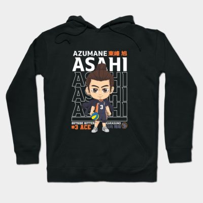 Asahi Azumane Chibi Hoodie Official Haikyuu Merch