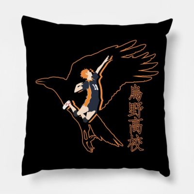 Flying Hinata Shouyou Throw Pillow Official Haikyuu Merch