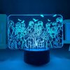 3D Lamp Haikyuu Karasuno Team Led Night Light Lamp for Bedroom Decor Nightlight Kids Child Birthday 3 - Haikyuu Store