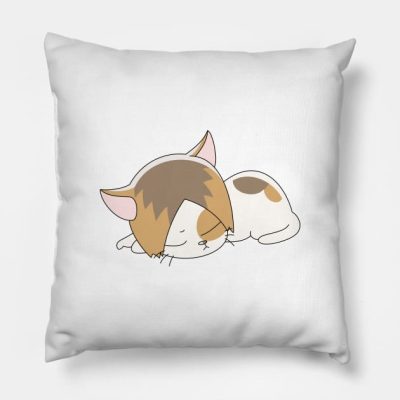 Chibi Cat Kenma Sleeping Throw Pillow Official Haikyuu Merch