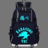 Anime Haikyuu Haikiyu Karasuno Backpack Nylon Student Schoolbag Unisex Travel Bags Fashion Travel Laptop Shoulders Bag 3 - Haikyuu Store