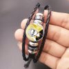 Anime Volleyball Manga Haikyuu Bracelet Hinata Syouyou Various Photo Cartoon Woven Leather Bracelets Fans Gift 4 - Haikyuu Store