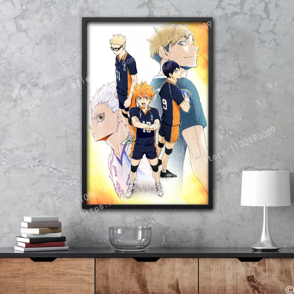 Haikyu Hinata animation Decorative Canvas Posters Room Bar Cafe Decor Gift Print Art Wall Paintings 5 - Haikyuu Store