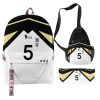 Haikyuu Fukurodani Academy Bagpack Teenage Travel Bag Girls Boys School Backpacks Pencil Case Crossbody Bag 3Pcs 1 - Haikyuu Store