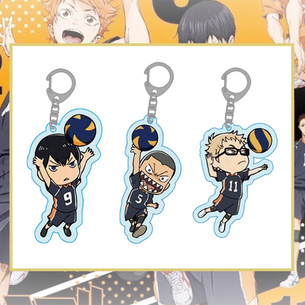 Haikyuu Hinata Shoyo Kageyama Tobio Sugawara Koushi Tanaka Ryunosuke Action Figure Anime Model Keychain Pendant Gifts 4 - Haikyuu Store