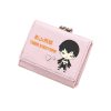 Haikyuu Karasuno VBC Short Wallet Students ID Card Holders Pu Leather Kawaii Coins Purses Girls Pink 2 scaled 1 - Haikyuu Store