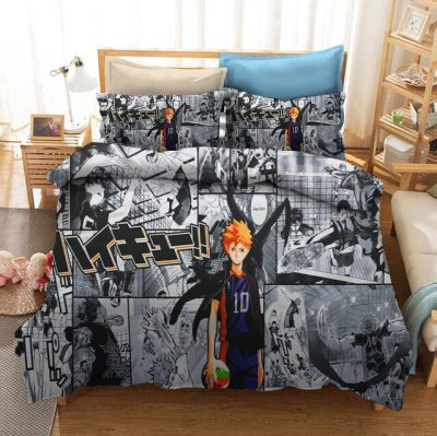 Japan Anime Haikyuu 3D Printed Bedding Set Duvet Covers Pillowcases Comforter Bedding Set Bedclothes Bed Linen.jpg 640x640 1 - Haikyuu Store