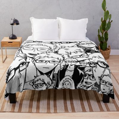 Haikyuu - Tsukishima Manga Throw Blanket Official Haikyuu Merch