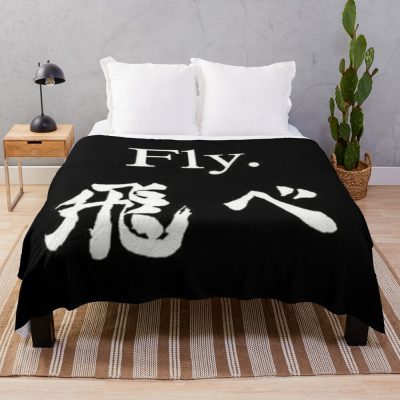 Haikyuu Shoyo Hinata Fly Throw Blanket Official Haikyuu Merch