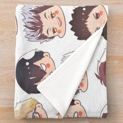 Haikyuu Chibi Heads Throw Blanket Official Haikyuu Merch