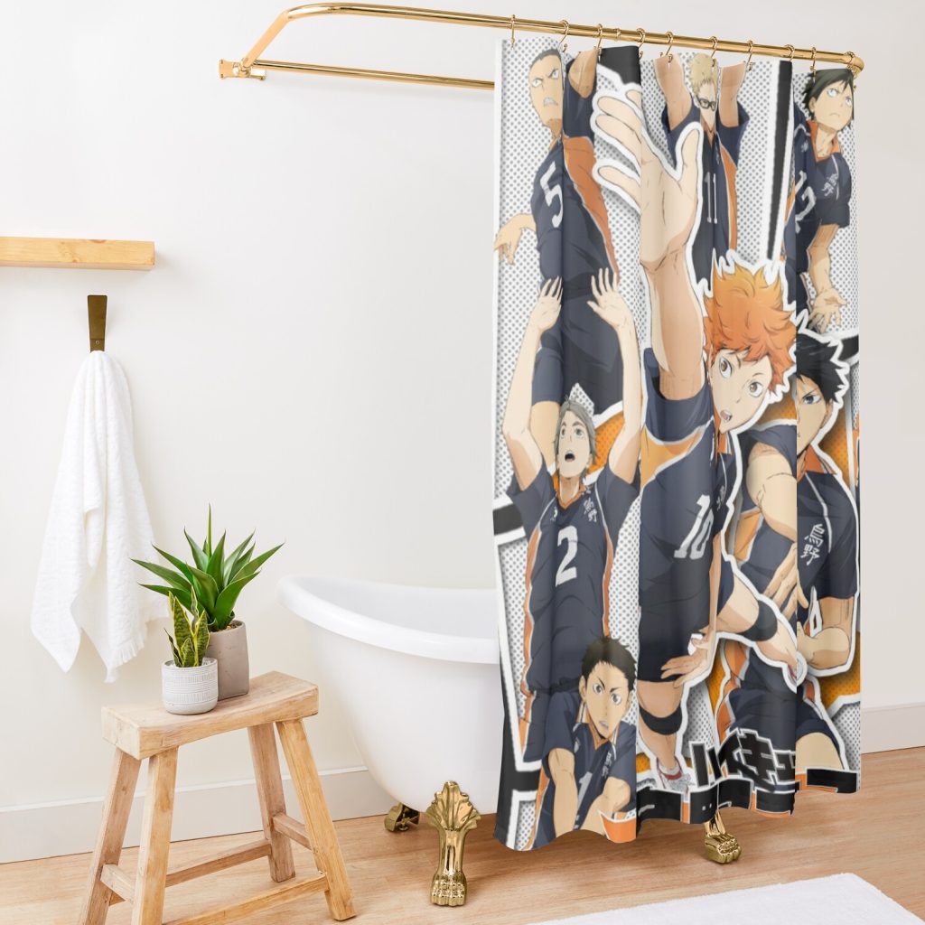 Haikyuu Anime Shower Curtain Official Haikyuu Merch