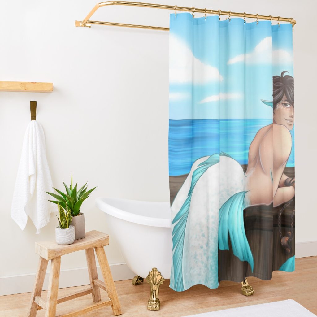 Siren Shower Curtain Official Haikyuu Merch